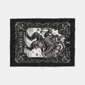 Krampus Tarot Kaart Ontwerp Kerstseizoen Evil Pa Fleece Deken (Voorkant (Horizontaal))