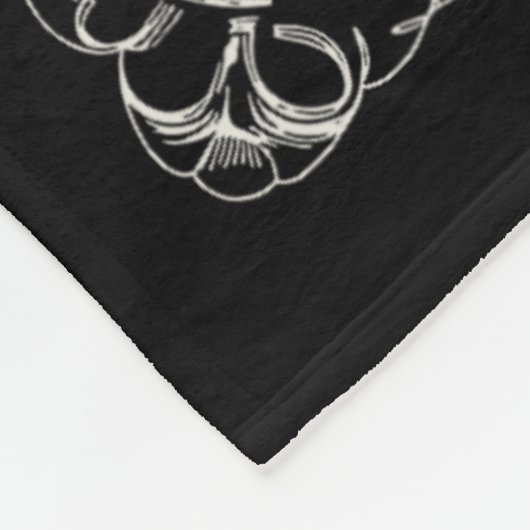 Krampus Tarot Kaart Ontwerp Kerstseizoen Evil Pa Fleece Deken (Hoek)