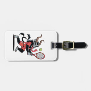 Krampus Tennis Kerstmis Court Demon Tennis  Bagagelabel