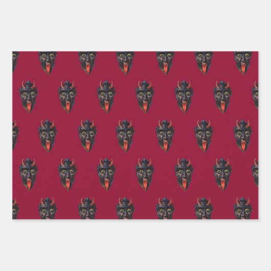 Krampus Thed Inpakpapier Vel (Voorkant 3)