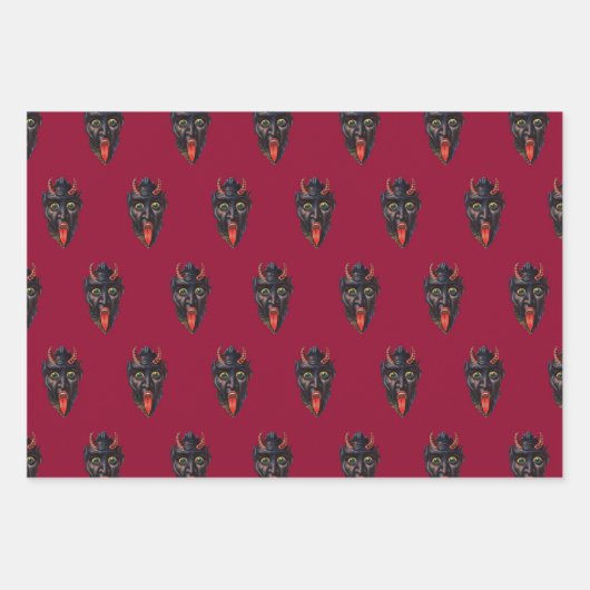 Krampus Thed Inpakpapier Vel (Voorkant)