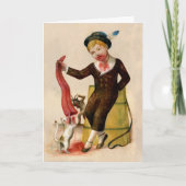  Krampus Tongue Christmas Kaart (Voorkant)