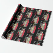 Krampus und Nikolo Wrapping Paper Cadeaupapier (Uitgerold)