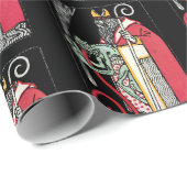 Krampus und Nikolo Wrapping Paper Cadeaupapier (Rol Hoek)
