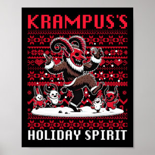 Krampus Vakantie Spirit Design Kerstseizoen Evi Poster
