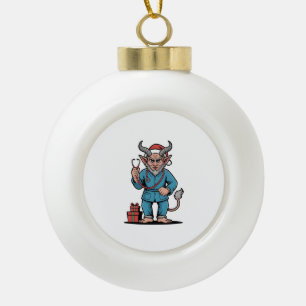 Krampus Verpleegster Kerstmis Evil Xmas Keramische Bal Ornament