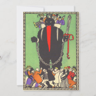 Krampus verzamelt de slechte mensen