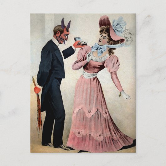  Krampus Voorstellen Briefkaart (Voorkant)