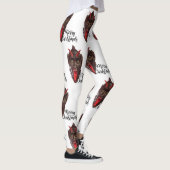 Krampus Vrolijk Kerstfeest leggings (Rechts)