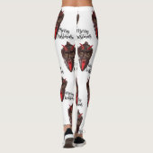 Krampus Vrolijk Kerstfeest leggings (Achterkant)