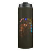 Krampus wacht op u December Krampusnacht Thermosbeker (Voorkant)