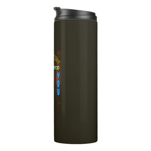 Krampus wacht op u December Krampusnacht Thermosbeker (Geroteerd rechts)