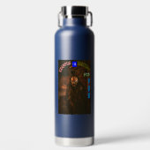 Krampus wacht op u December Krampusnacht Waterfles (Voorkant)