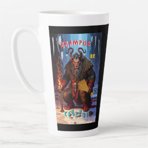 Krampus Wees Voorzichtig Latte Mok