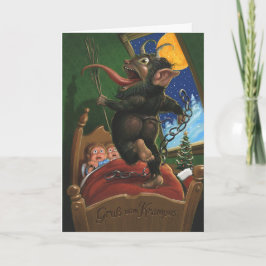 Krampus-Wenskaart Feestdagen Kaart