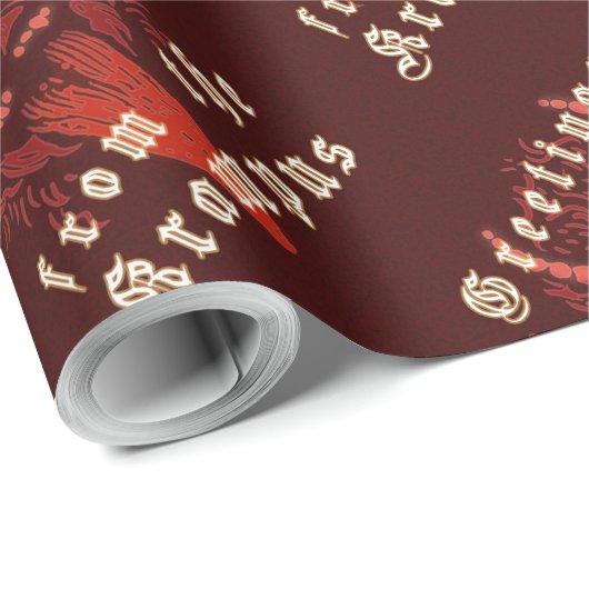 Krampus Wrapping Paper Cadeaupapier (Rol Hoek)