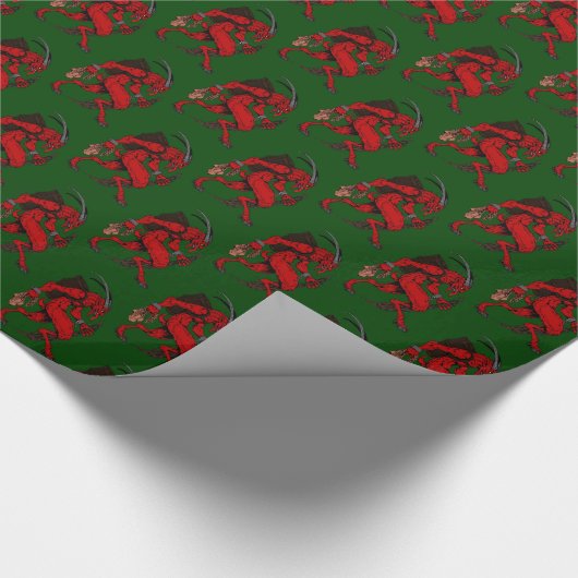 Krampus Wrapping Paper Cadeaupapier (Hoek)