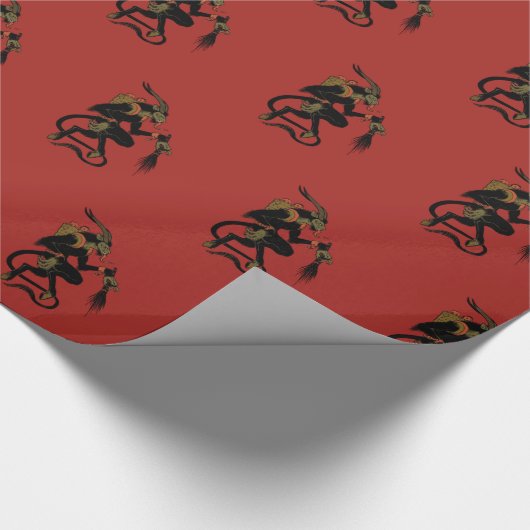 Krampus Wrapping Paper Cadeaupapier (Hoek)