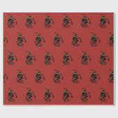 Krampus Wrapping Paper Cadeaupapier (Vlak)