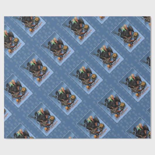 Krampus Wrapping Paper Cadeaupapier (Vlak)