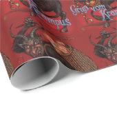 Krampus Wrapping Paper Cadeaupapier (Rol Hoek)