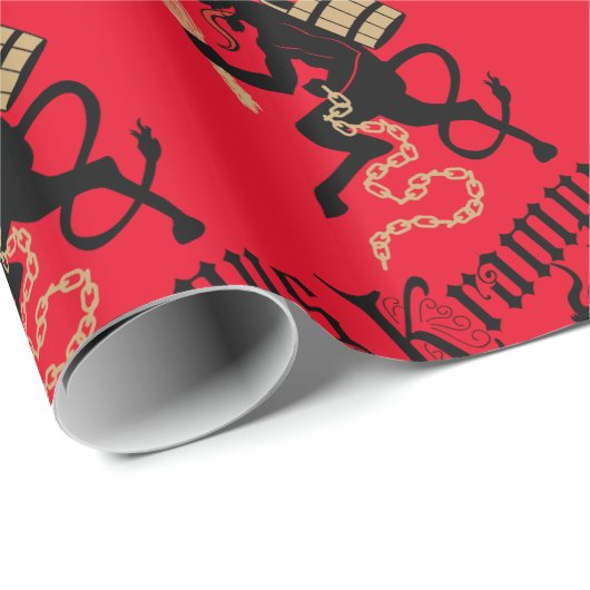 Krampus Wrapping Paper Cadeaupapier (Rol Hoek)