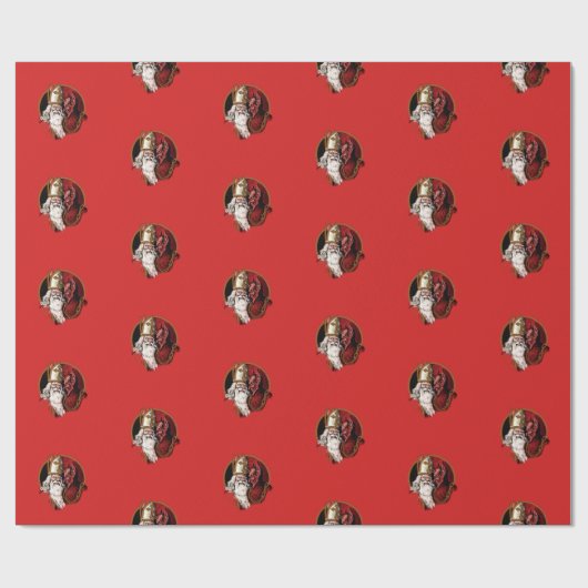 Krampus Wrapping Paper Cadeaupapier (Vlak)