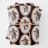 Krampus Wrapping Paper Flat Sheet Set 3 (In situ)