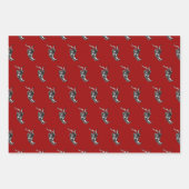 Krampus Wrapping Paper Flat Sheet Set 3 (Voorkant 2)
