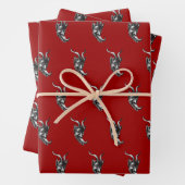 Krampus Wrapping Paper Flat Sheet Set 3 (In situ)