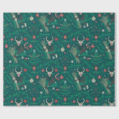 Krampus wrapping paper | Spooky Holiday Gift Wrap Cadeaupapier (Vlak)