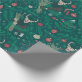 Krampus wrapping paper | Spooky Holiday Gift Wrap Cadeaupapier (Hoek)
