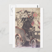 Krampus & Zijne Motorfiets Briefkaart (Voorkant / Achterkant)