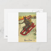 Krampus & Zijne Trident Briefkaart (Voorkant / Achterkant)