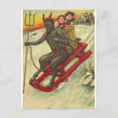 Krampus & Zijne Trident Briefkaart (Voorkant)