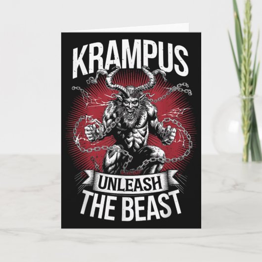 Krampusnacht Christmas Monster Krampus Lover Festi Kaart (Voorkant)
