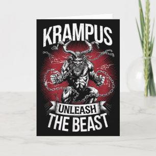 Krampusnacht Kerstmonster Krampus-liefhebber Festi Kaart