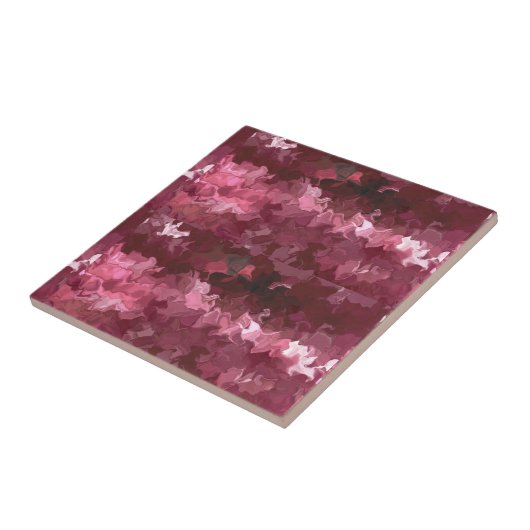 Kranberry Silk Tegeltje (Zijkant)