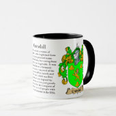 Krandall Family Coat of Arms Mok (Voorkant rechts)