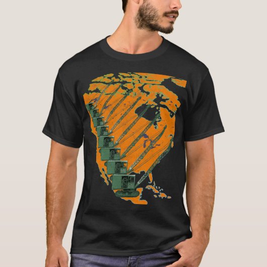KRANE OPERATOR APPLICATION SKILLS PLUS US MAP T-SHIRT (Voorkant)