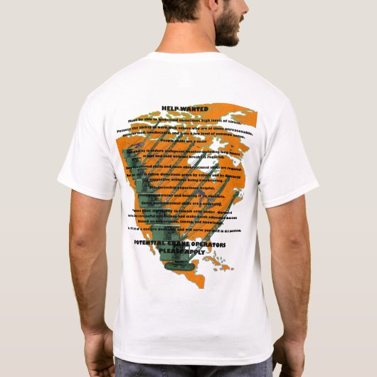 KRANE OPERATOR APPLICATION SKILLS PLUS US MAP T-SHIRT (Achterkant)