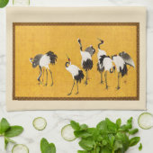 Kranen (1772-1780) van Maruyama Ōkyo Theedoek (Gevouwen)