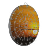 Kranen bij zonsopgang dartbord (Voorkant Links)
