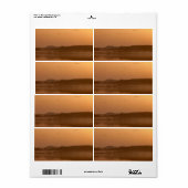 Kranen bij zonsopgang etiket (Full Sheet)