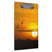Kranen bij zonsopgang klembord (Rechts)