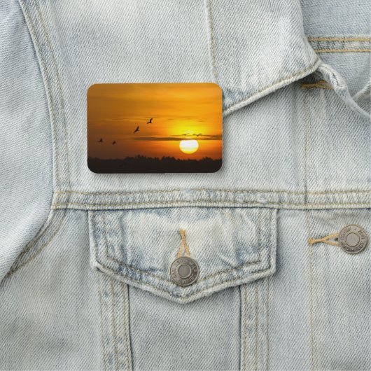 Kranen bij zonsopgang naamplaatje (In situ)