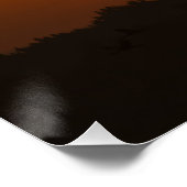 Kranen bij zonsopgang poster (Hoek)