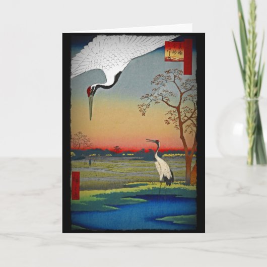 Kranen en blauw water kaart (Voorkant)