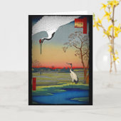 Kranen en blauw water kaart (Gele Bloem)