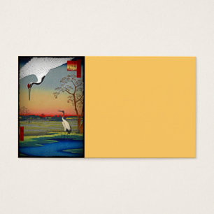 Kranen en blauw water visitekaartjes
